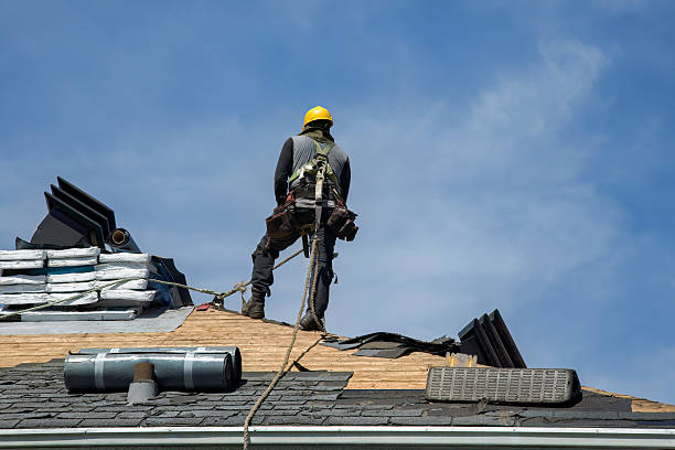 Professional Roofing technician working in Poplar Ridge, NY